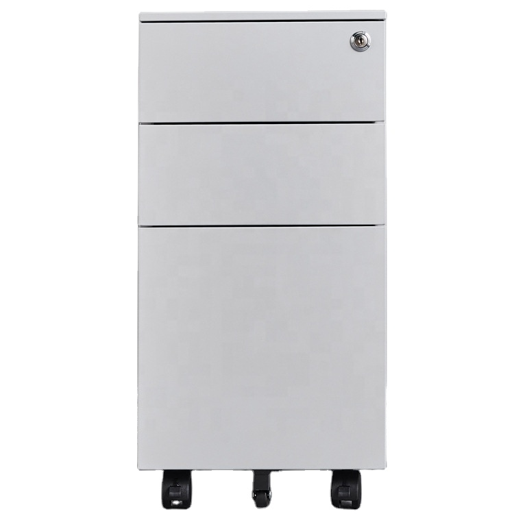 Slim 3 Drawer Mobile Pedestal