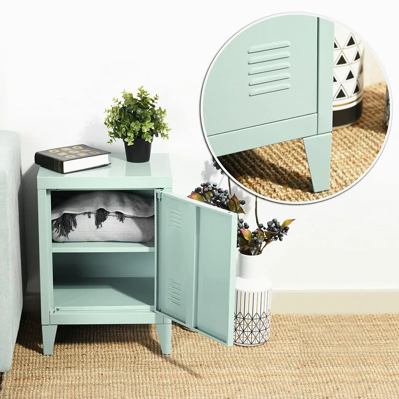 Bedside End Table Cabinet with Feet