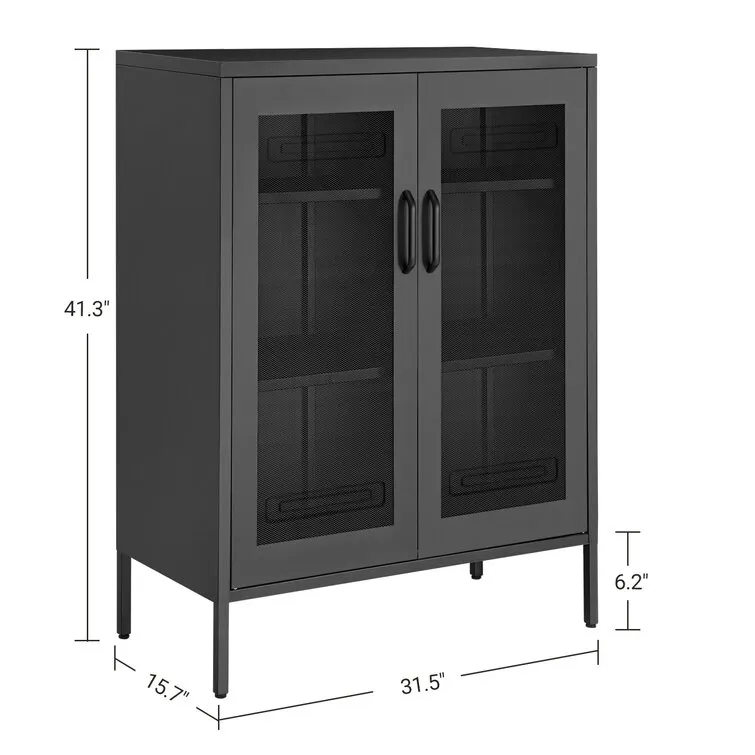 Mesh Door Sideboard Cabinet